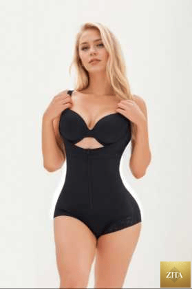 Colombian shapewear bodysuit by Cnasti Strings and Thangs, women's sculpt and lift fit, smooths and shapes the body.