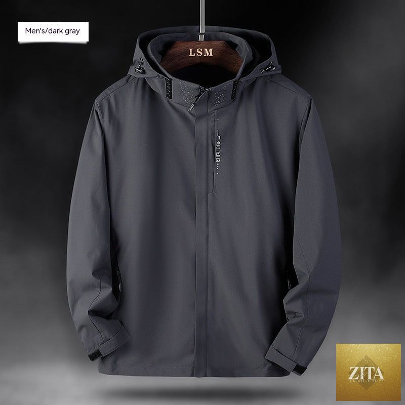 High-grade women's slim waist trench coat by Social Buzz eSIMs, stylish waterproof outdoor jacket suitable for mountaineering.