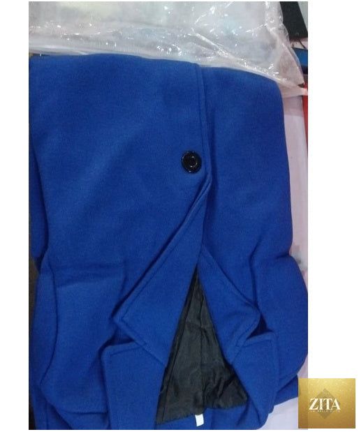 Men's mid-length trench coat in fall winter style, single-breasted, slim pockets, collar, casual and business overcoat by Social Buzz eSIMs