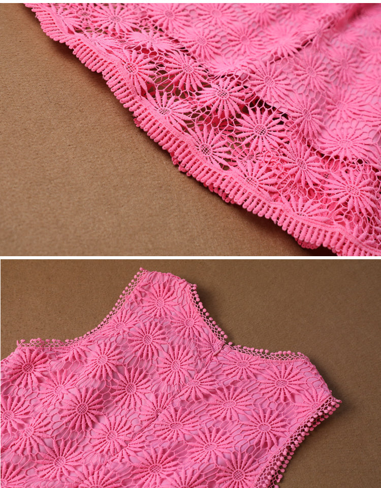 Long hollow-out French tea break skirt by The Fashion Celestial, featuring flowing fabric and intricate cutout details.