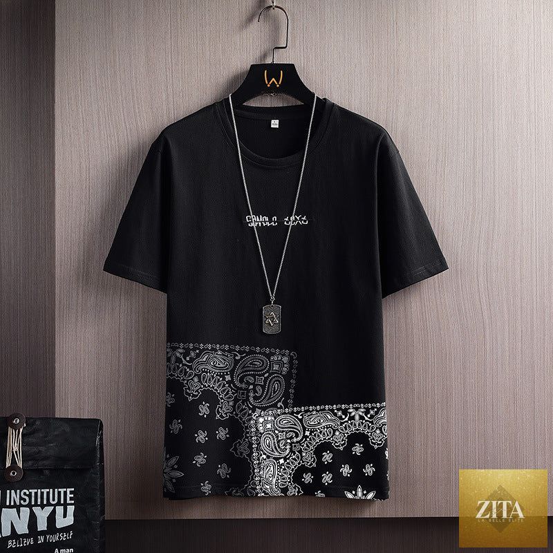 Casual short-sleeved T-shirt by Zita La Belle Elite, featuring a comfortable fit and simple design, displayed on a plain background.