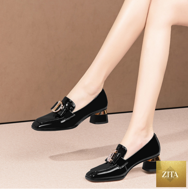 Comfortable soft sole leather casual shoes for women, featuring a sleek design and breathable material from LadyShow.Store.