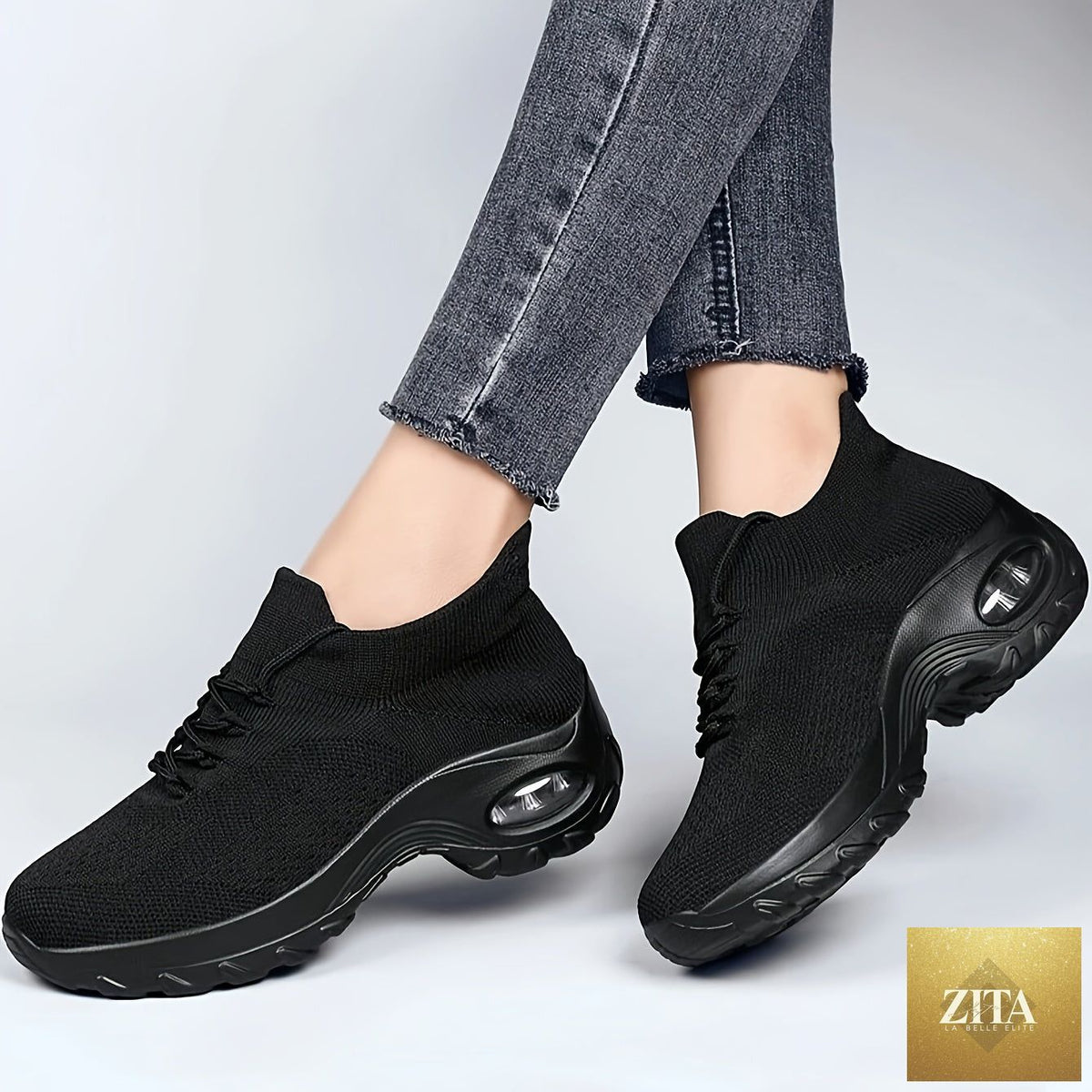 Women’s lightweight cushioned breathable arch sneakers with comfort fit, featuring stylish design and supportive soles by Trendy Attic Store01.