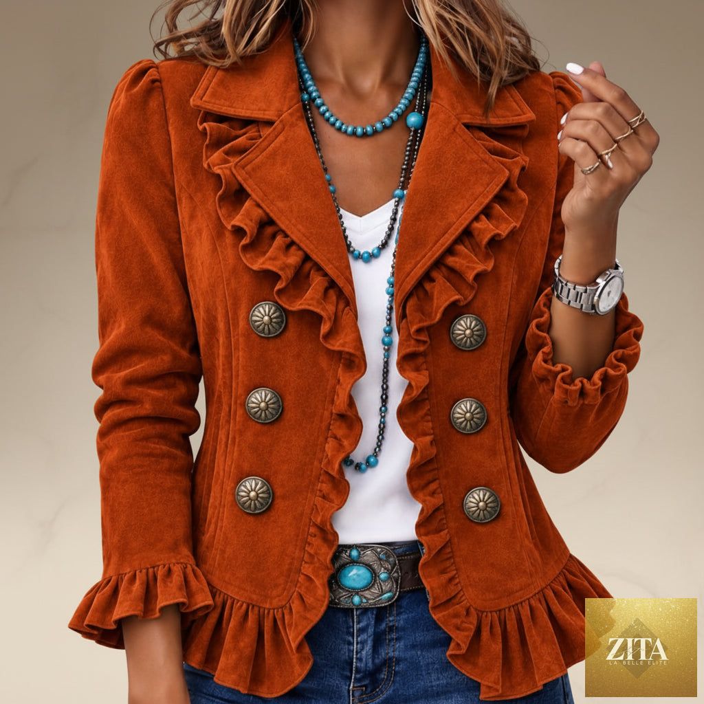 Women's Buttoned Long-Sleeve Cardigan Jacket