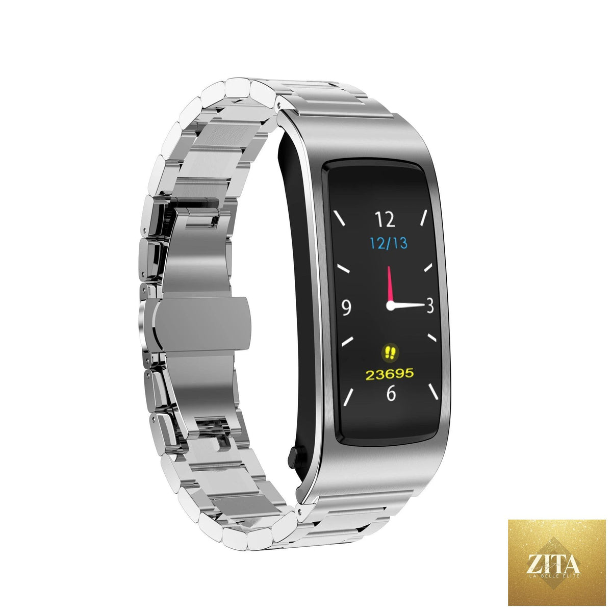 Vain Products men's smart watch with 114 screen information sync, call prompt, and sleek black design for modern men.