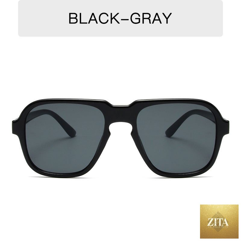 Vintage large rim sunglasses by FitiqueFit, stylish driving and fashion eyewear with bold frames and tinted lenses.