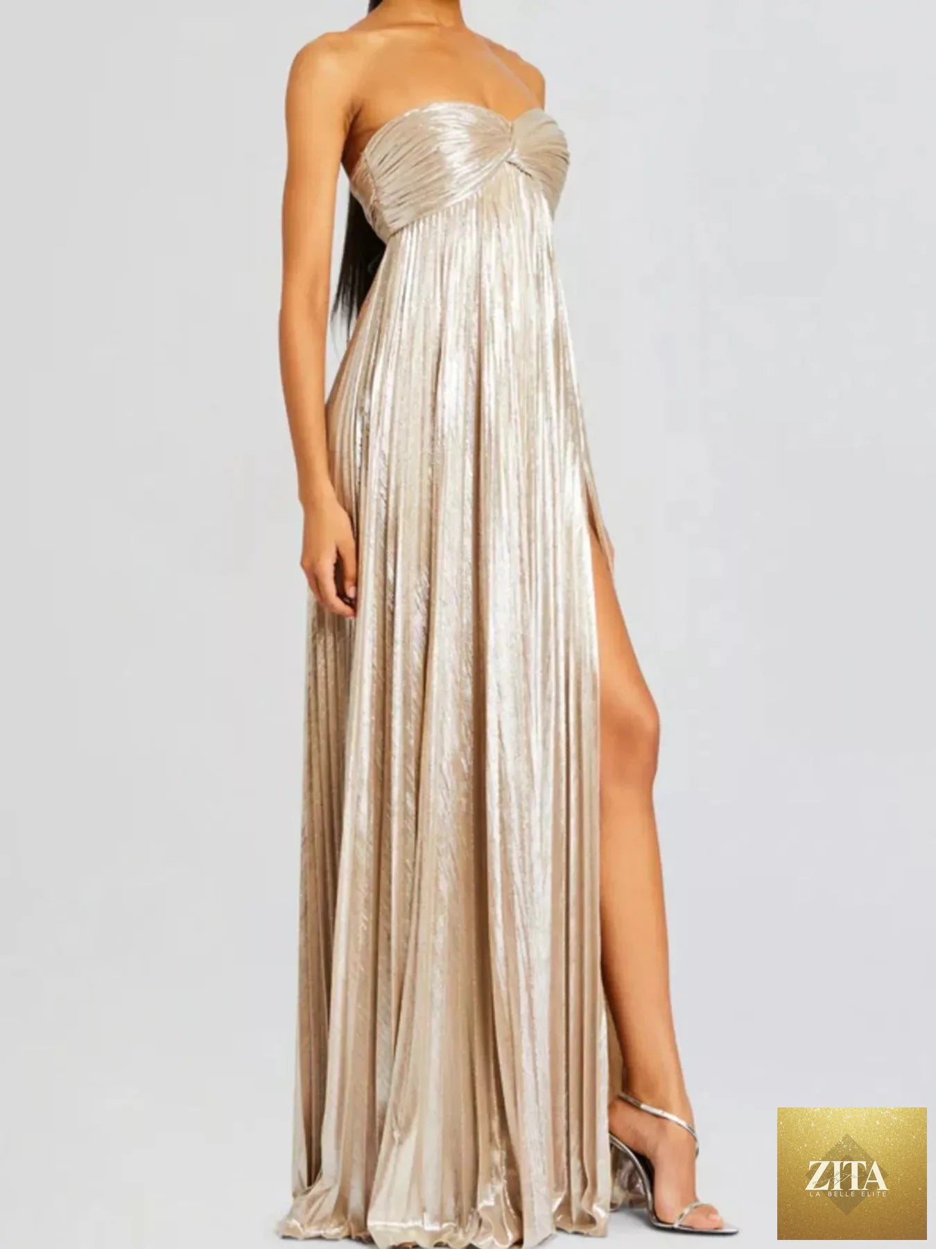 Sweetheart neck tube maxi dress by Shopiebay featuring a fitted silhouette and flowing fabric, perfect for elegant occasions.