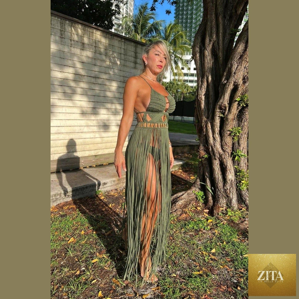 ALTYSAN COUTURE Artemis boho dress with flowing fabric, ideal for beach parties, resorts, and festivals.