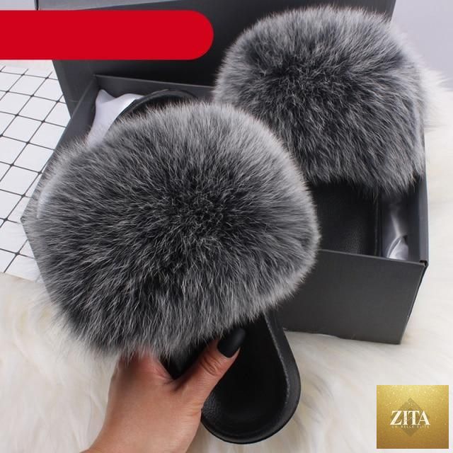 Stevvex women's indoor fur summer flat sandals with open-toe design, plush fuzzy fur slides, and furry slip-on slippers.