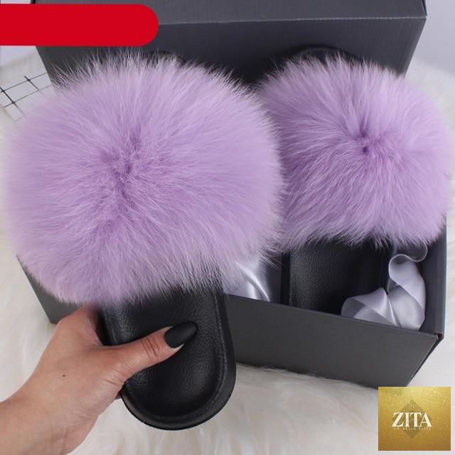 Elegant Stevvex indoor fur summer flat sandals with open toe, plush fuzzy fur slides, perfect for beach or casual wear.