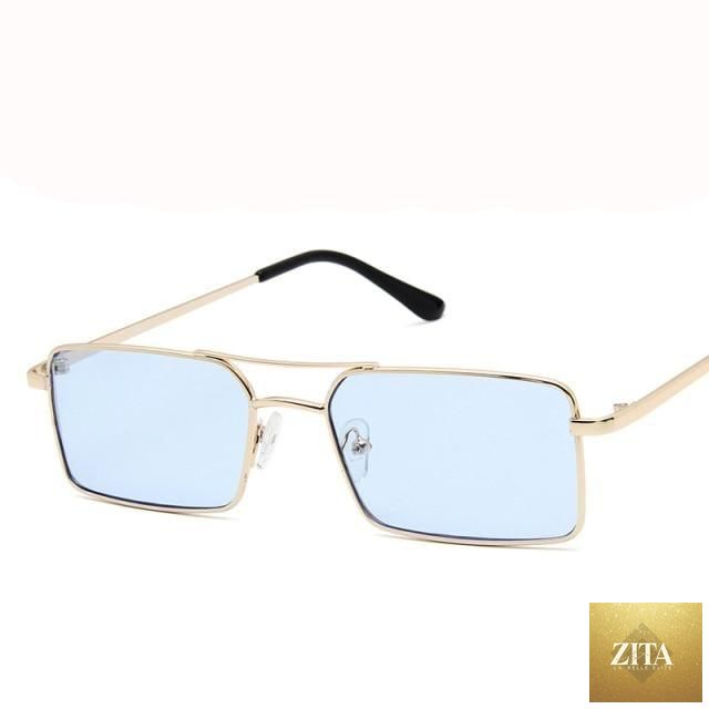 Stevvex luxury square sunglasses for women and men, lightweight metal frames, retro design, ideal for outdoor use.