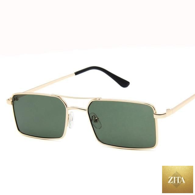Black Stevvex square sunglasses with metal frames, lightweight design, suitable for women and men, outdoor and retro style.