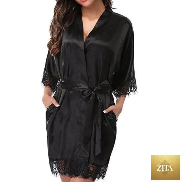 Elegant white short vintage women’s bathrobe by Stevvex, soft lightweight sleepwear with a comfortable, chic design.