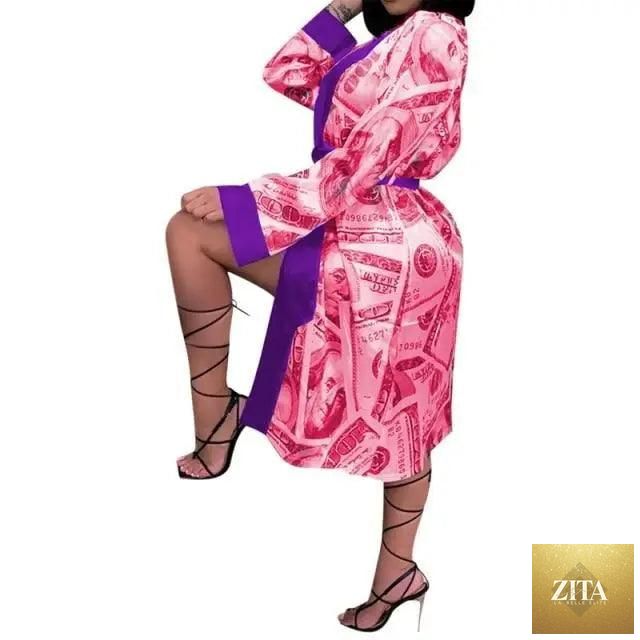 Elegant Stevvex women's indoor bathrobe with modern design, long length, soft fabric, perfect for comfortable indoor wear.