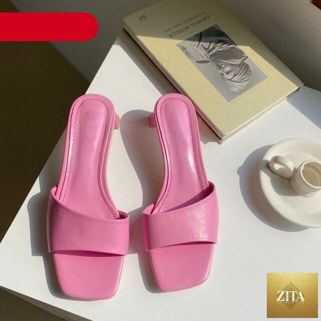 Stevvex women's summer beach slippers featuring open-toe flat sandals with low heels, square toe, and casual outdoor style.