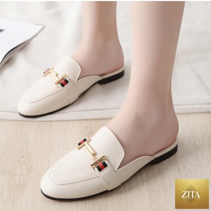 Stevvex women's outdoor platform slippers with square toes, slip-on design, and comfortable pointed toe flats.