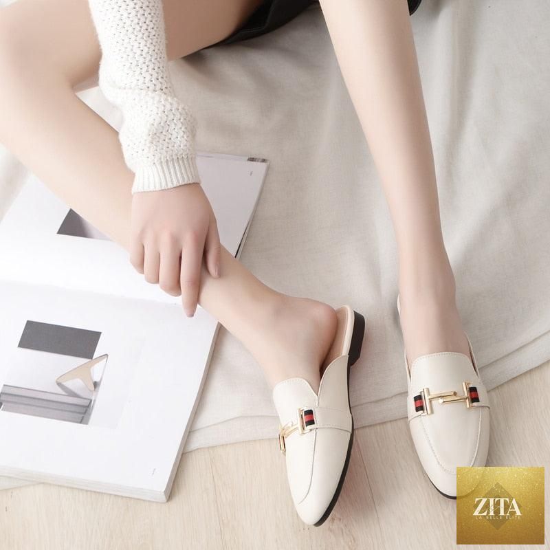 Stevvex women's outdoor platform slippers with square toes, slip-on mules, and comfortable pointed loafers for women.