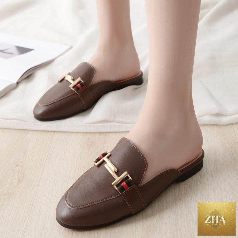 Stevvex women's outdoor platform slippers featuring square toe, slip-on design, comfortable flats, and stylish mules for women.