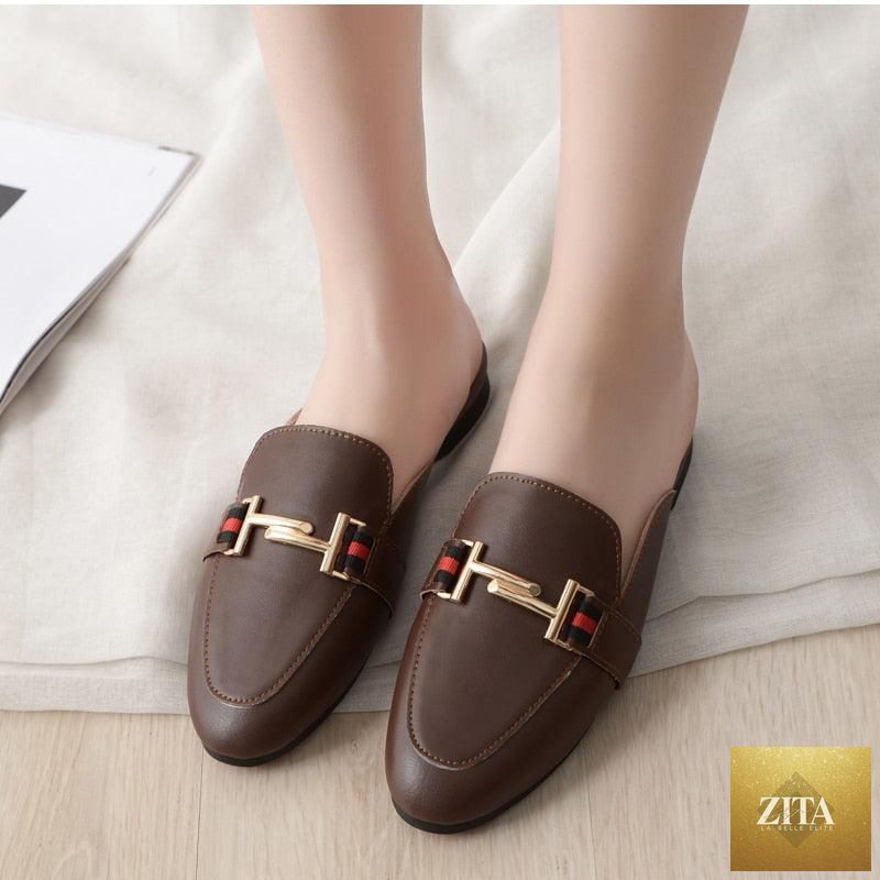 Stevvex women's outdoor platform slides featuring square toes, slip-on design, and comfortable flat mules for women.