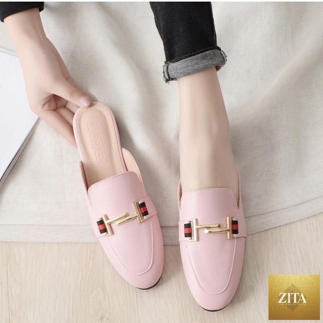 Stevvex women's outdoor platform slippers with square toes, slip-on mules, and comfortable pointed loafers for women.