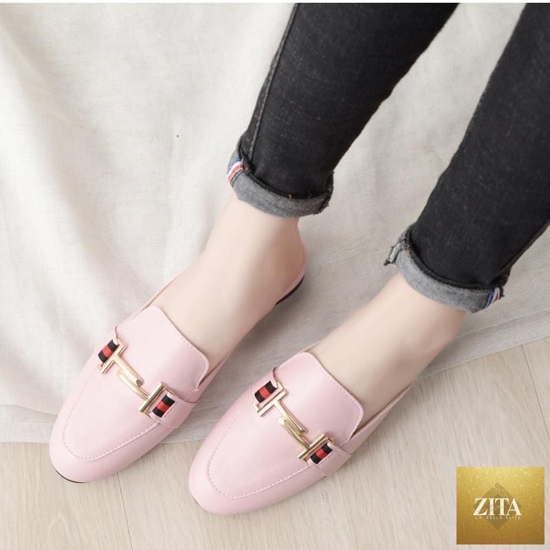 Stevvex women's outdoor platform slippers with square toes, slip-on mules, and pointed design, perfect for comfortable, stylish wear.
