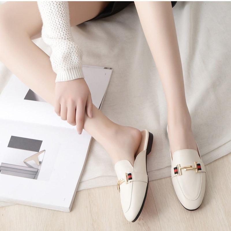 Stevvex women's outdoor platform slides with square toe, slip-on mules, and pointed toe design, perfect for casual and comfortable wear.