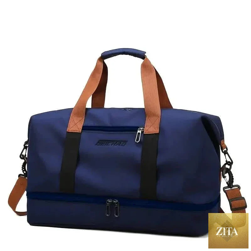 Nylon Duffel Bag for Travel – Large Capacity, Foldable, Shoe Compartment – Men & Women