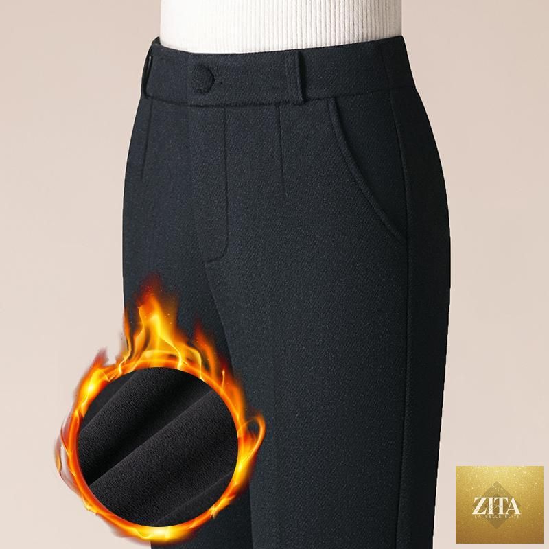 High-waisted Slimming Straight-leg Cigarette Pants For Petite Figures