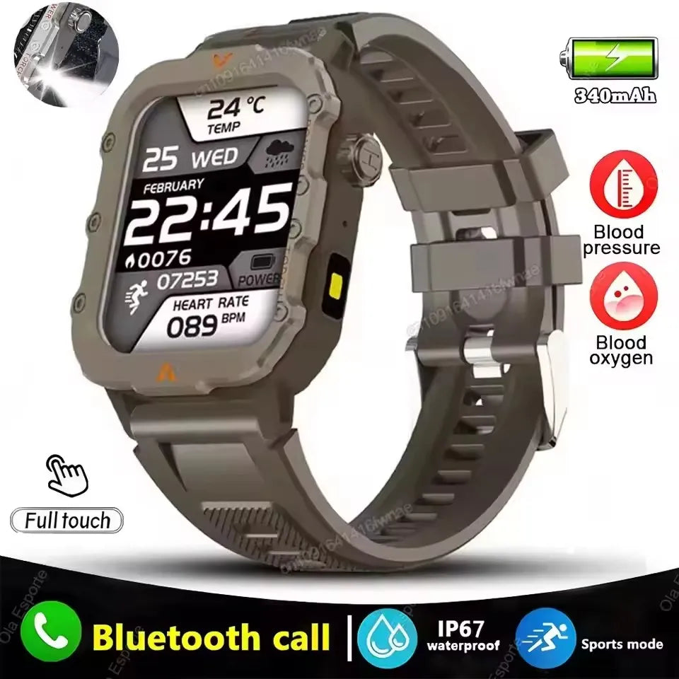 New GPS Sport Smart Watch Waterproof BT Call Militarygrade Outdoor Smartwatch IP67 for Men Women Fashion Business Smartbracelet