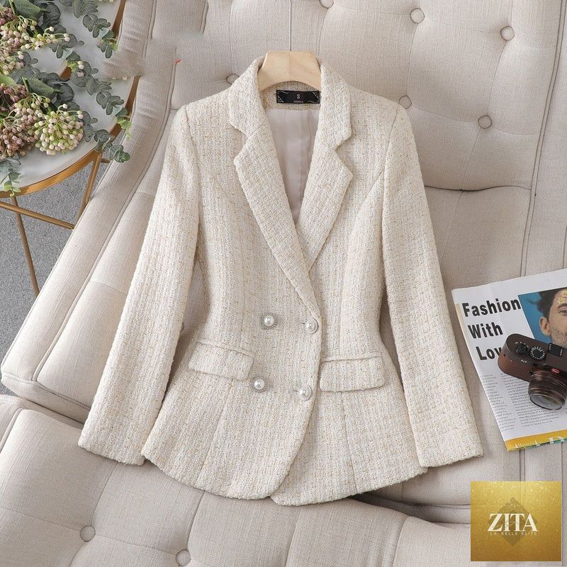 Zita La Belle Elite professional women's formal suit with tailored coat and overalls, perfect for business or formal occasions.