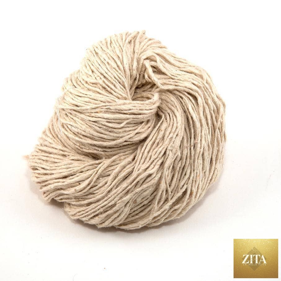 Zita La Belle Elite fashion skinny crochet scarf kit with eco-friendly yarn, featuring a dandelion poof design for women's boho style.