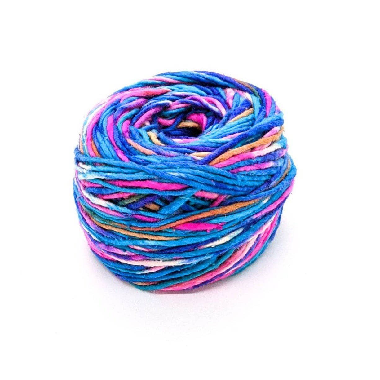 Darn Good Yarn Fashion Skinny Scarf Crochet Kit with eco-friendly yarn, perfect for boho-style knitting and crochet projects.