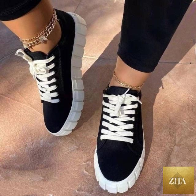Stevvex women's purple platform sneakers, lightweight casual leather tennis shoes with vulcanized sole and comfortable fit.