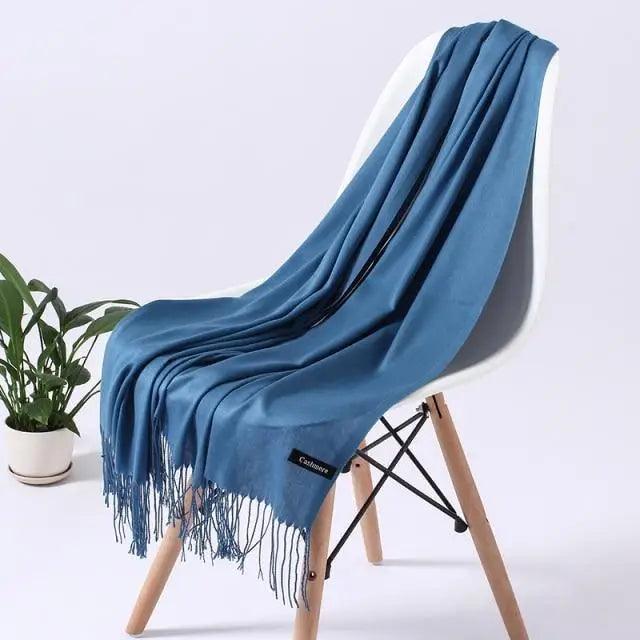 Stevvex winter long women's scarf, soft warm shawl wrap with touch fabric, perfect for winter fashion and cozy styling