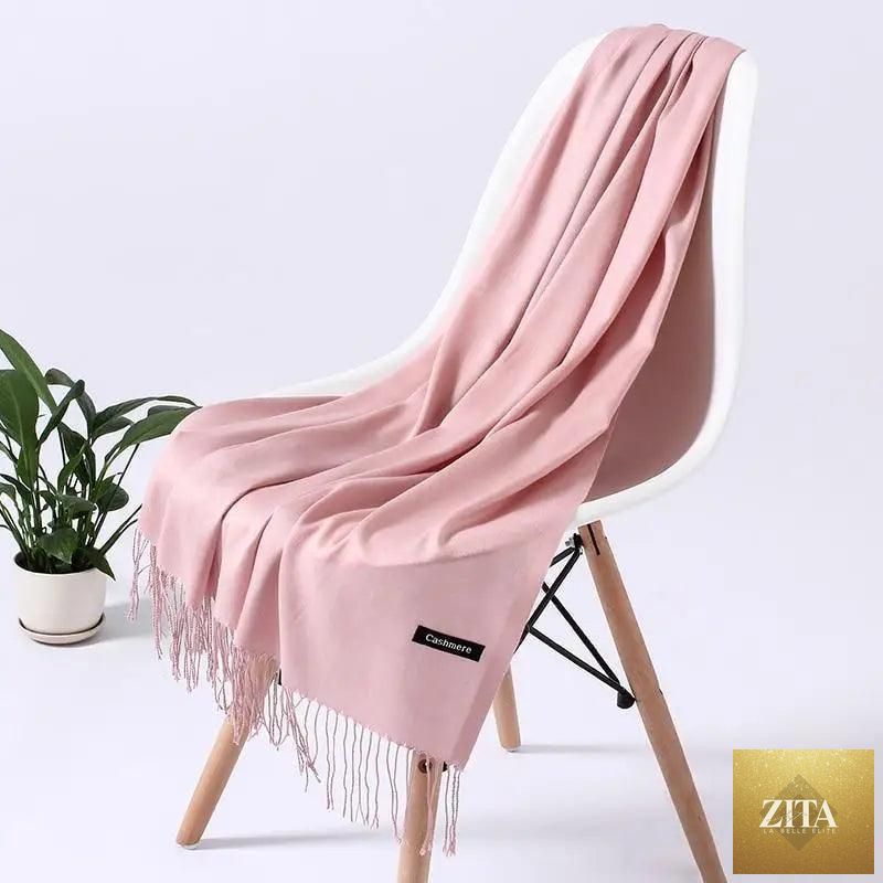 Stevvex winter long women's scarf shawl, soft and warm, styled as a fashionable wrap for winter wear.