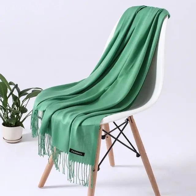 Stevvex winter long women's scarf, soft warm shawl wrap with a stylish design, perfect for winter fashion and layering.