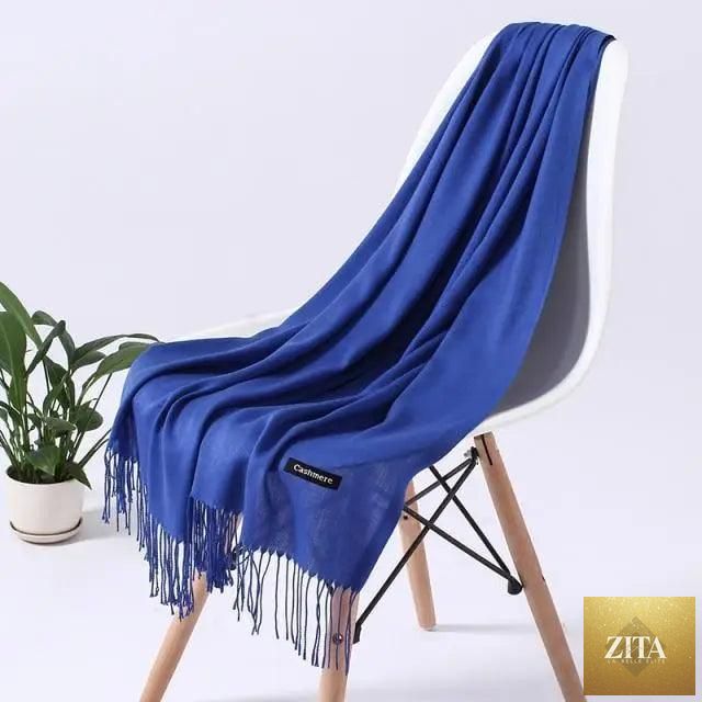Long winter women's scarf by Stevvex, soft and warm shawl with a stylish wrap design for cold weather wear