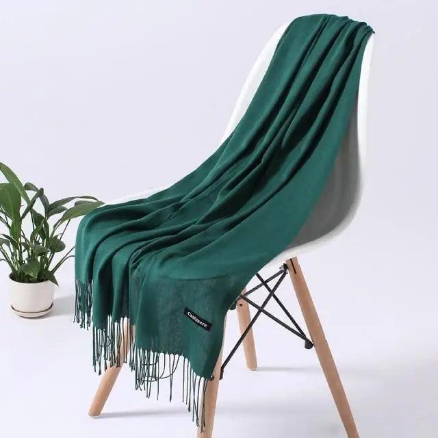 Long soft winter women's scarf by Stevvex, featuring a stylish wrap and shawl design for warmth and fashion.