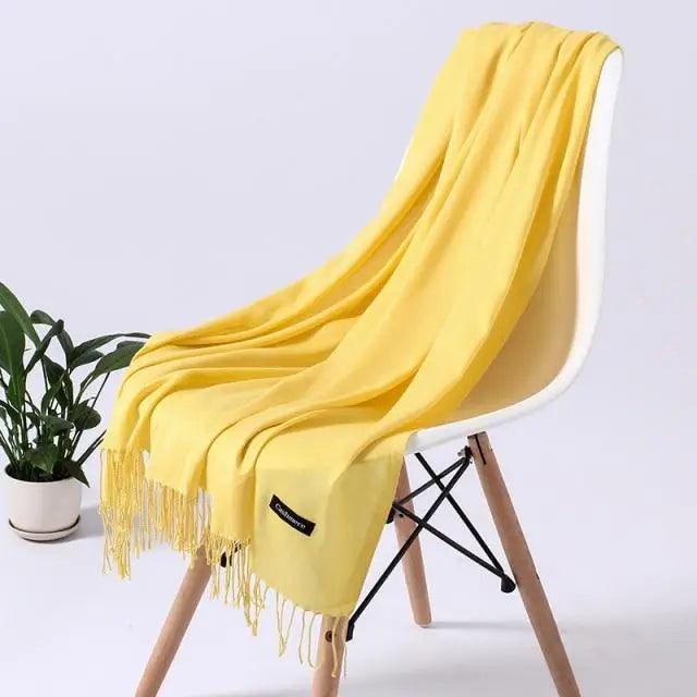 Stevvex winter long women's scarf, soft and warm shawl with a stylish wrap design for cold weather comfort.