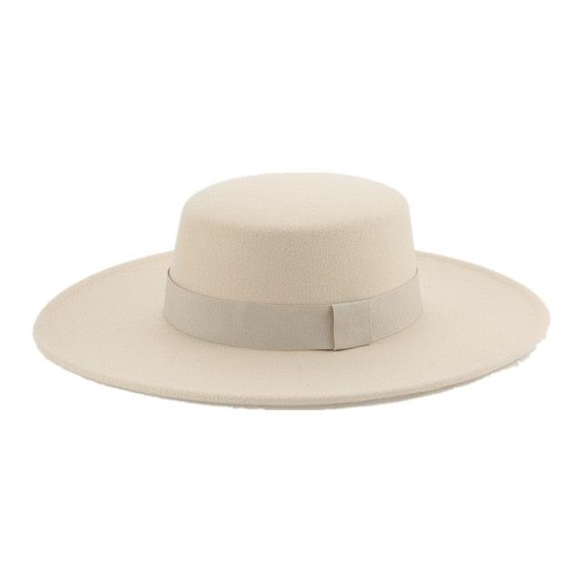 Fashionable Fedora Hats Women Wide Brim Dress Caps Women's Fedora Hats Elegant Wide Brim Fedora Hat Wedding Men Hat Warm Retro Style Belt 56-58cm