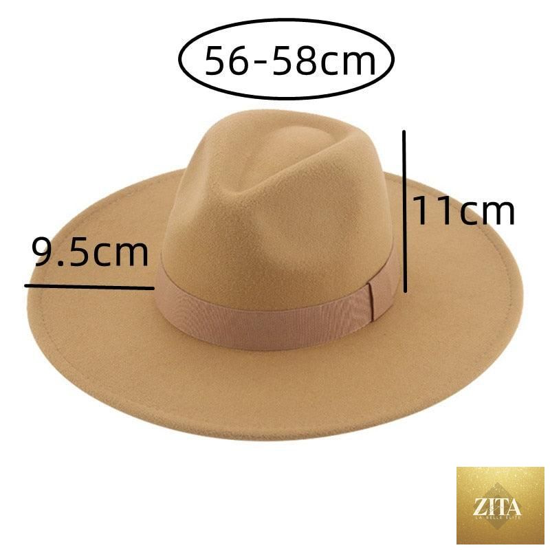 Elegant women's wide brim fedora hat by Stevvex with retro style, warm fabric, belt detail, suitable for weddings and fashion.