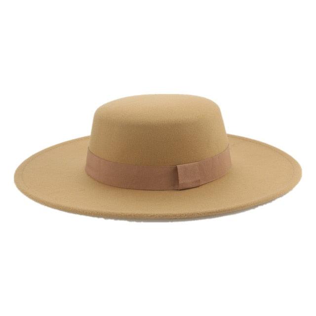 Fashionable Fedora Hats Women Wide Brim Dress Caps Women's Fedora Hats Elegant Wide Brim Fedora Hat Wedding Men Hat Warm Retro Style Belt 56-58cm