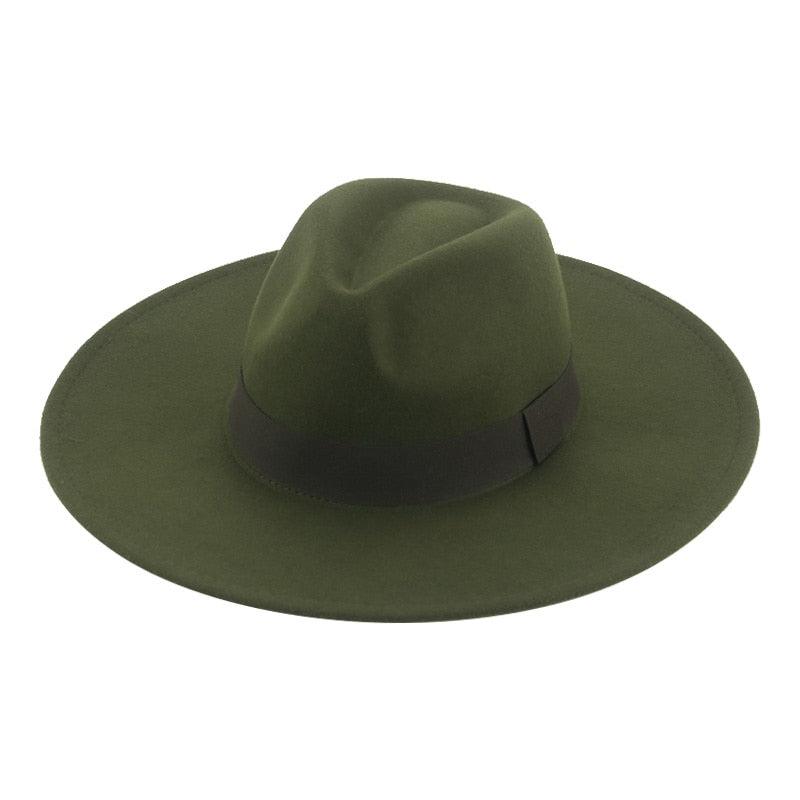 Fashionable Fedora Hats Women Wide Brim Dress Caps Women's Fedora Hats Elegant Wide Brim Fedora Hat Wedding Men Hat Warm Retro Style Belt 56-58cm