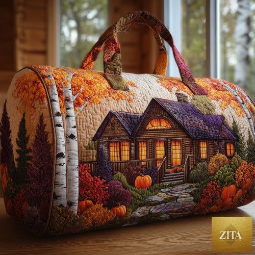 Social Buzz eSIMs quilted travel bag with embroidery, compact multifunctional sports and fitness bag for short-distance travel.