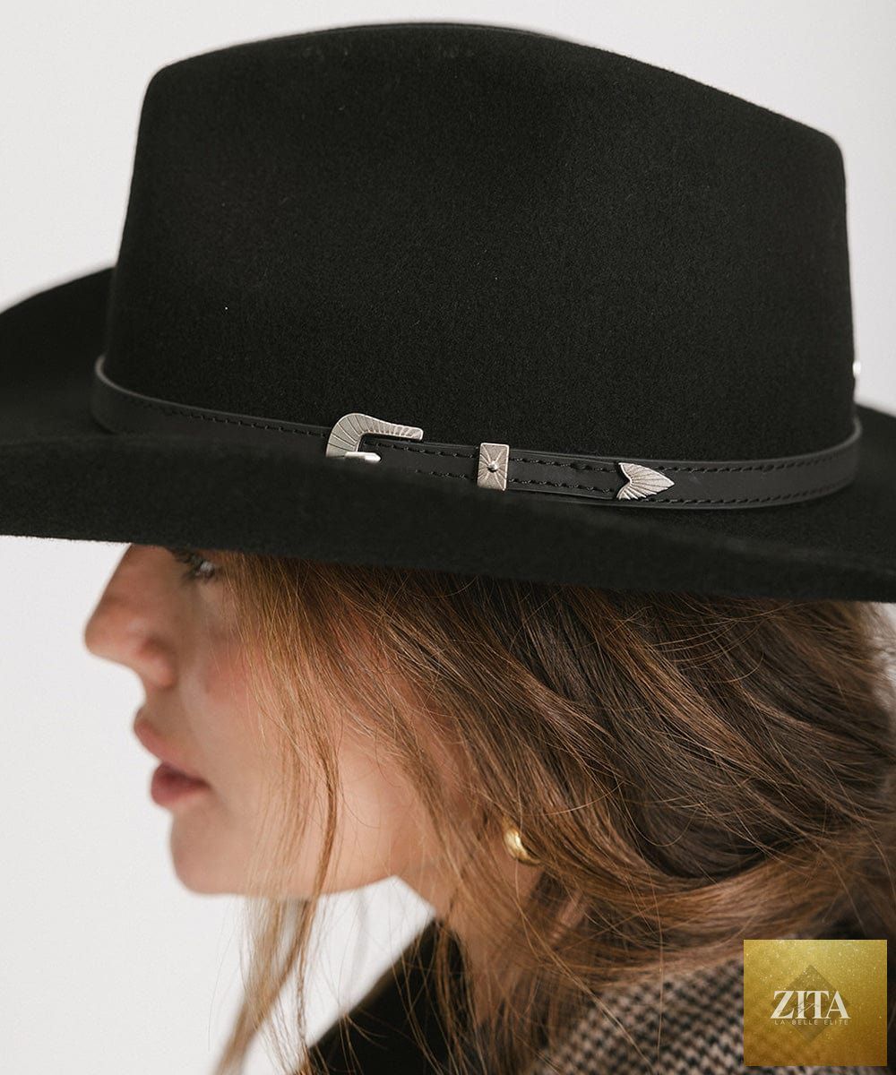 GIGI PIP Dean Rancher cowboy hat made of felt with wide brim and classic Western style.