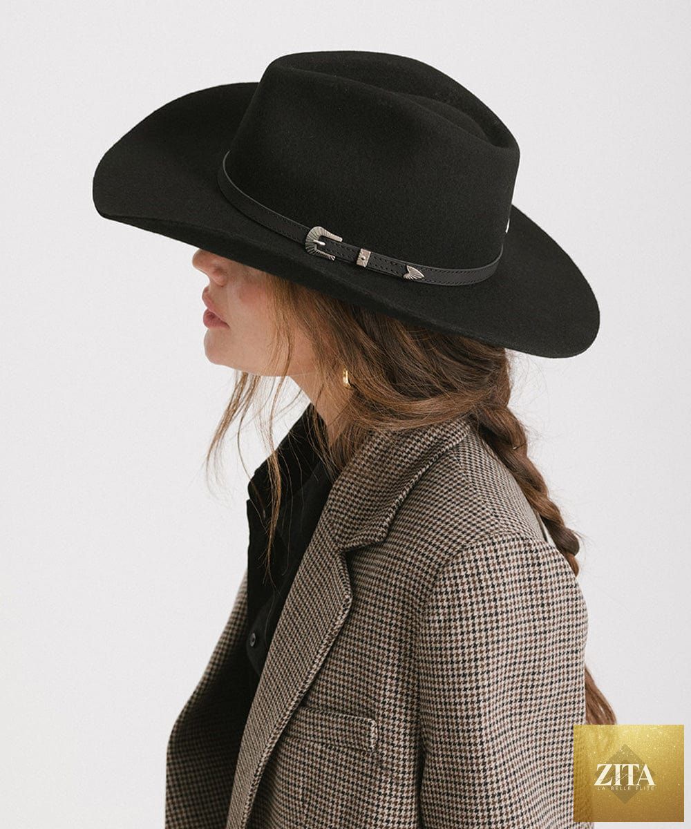GIGI PIP Dean Rancher cowboy hat made of felt, featuring a wide brim and classic Western style.