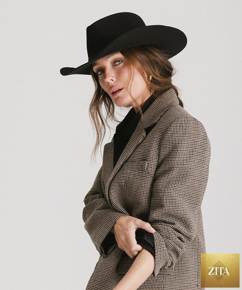 GIGI PIP Dean Rancher cowboy hat made of felt, with wide brim and classic western style, perfect for outdoor wear.