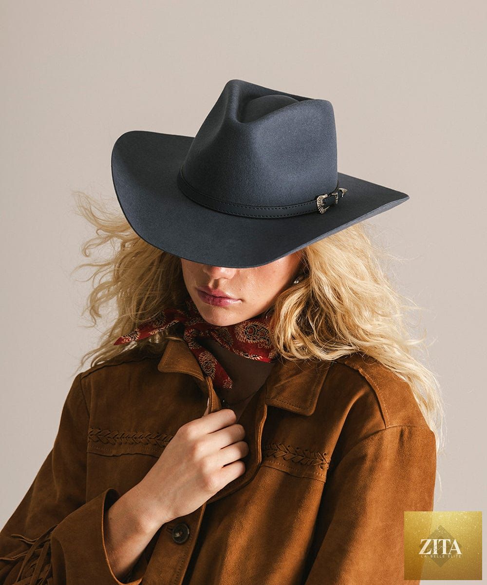 GIGI PIP Dean Rancher cowboy hat made of felt, featuring a wide brim and classic western style.