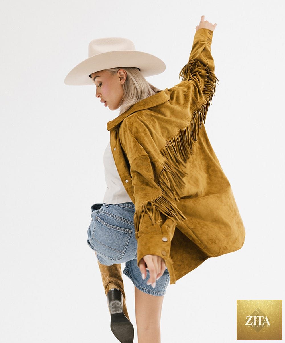 GIGI PIP Lane cowboy hat made of felt with a brick-colored top, featuring a classic western style and wide brim.