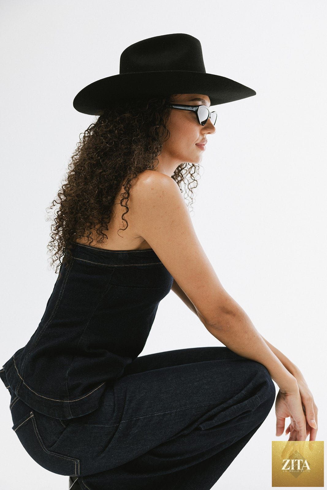 GIGI PIP Lane Cowboy Hat made of felt with wide brim and classic Western style, displayed on a neutral background.